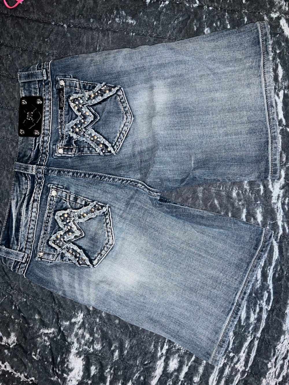 Miss Me boyfriend Denim Embellished Jean Shorts